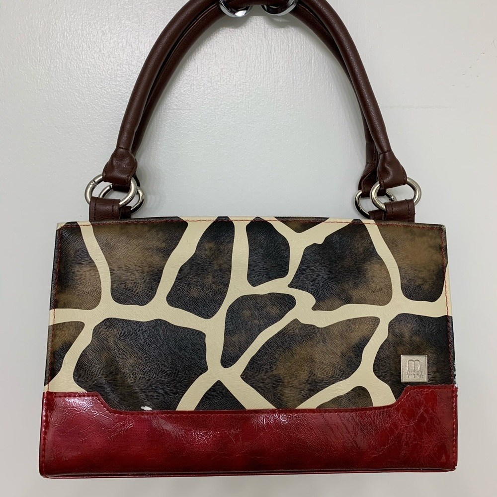Miche Giraffe-Print Purse